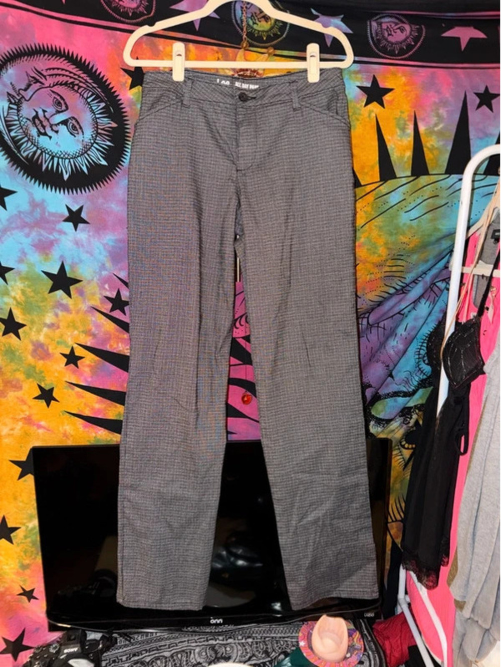 Lee Gray and Black All Day Pant Trousers